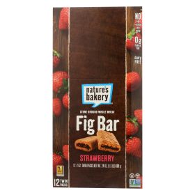 Nature's Bakery Stone Ground Whole Wheat Fig Bar - Strawberry - 2 Oz - Case Of 12