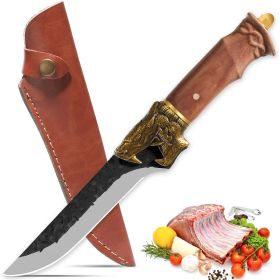 Qulajoy Boning Knife - Hand Forged Camping Knife 7Cr17MOV Blade (Option: Boning Knife)