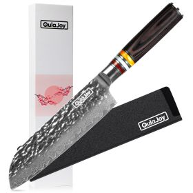 Qulajoy 7 Inch Nakiri Chef Knife (Option: Santoku Knife)