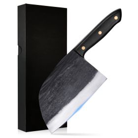 Qulajoy Serbian Chef Knife 6.7 Inch - High Carbon Steel Meat Cleaver (Option: Serbian Chef Knife)